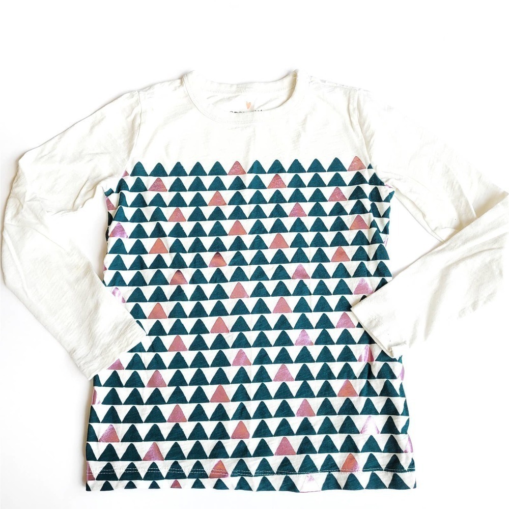 Crewcuts Girls Small 6-7 Holiday Shine LS Top